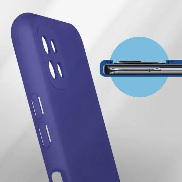 Husa protectie Flippy pentru Samsung A22 5G Liquid Silicone Mov-4