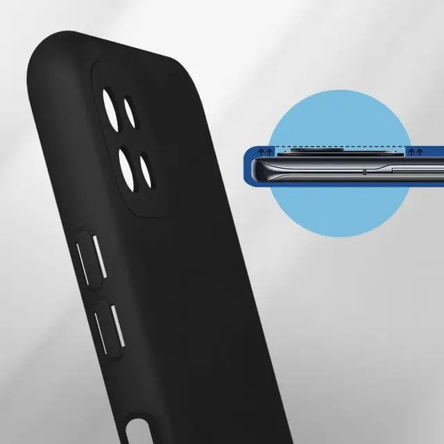 Husa protectie Flippy pentru Samsung A22 5G Liquid Silicone Negru-4