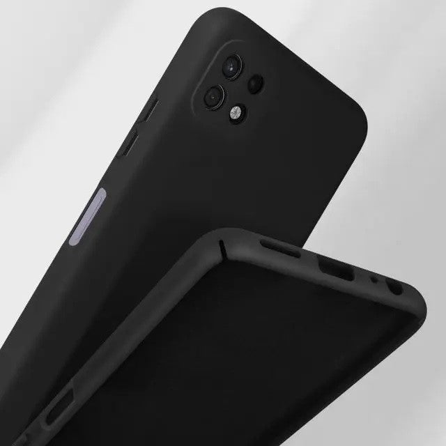 Husa protectie Flippy pentru Samsung A22 5G Liquid Silicone Negru-5