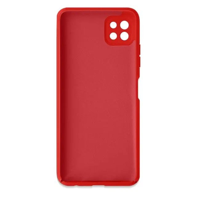 Husa protectie Flippy pentru Samsung A22 5G Liquid Silicone Rosu-1