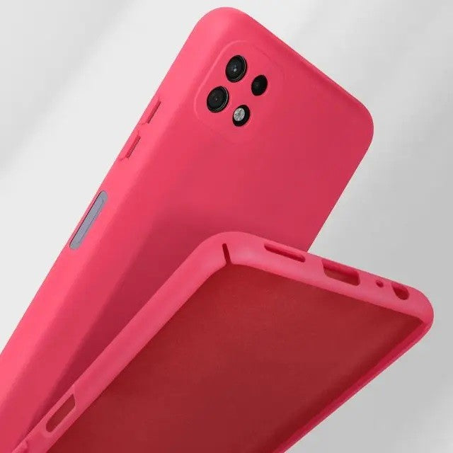 Husa protectie Flippy pentru Samsung A22 5G Liquid Silicone Roz Fuchsia/Roz-4