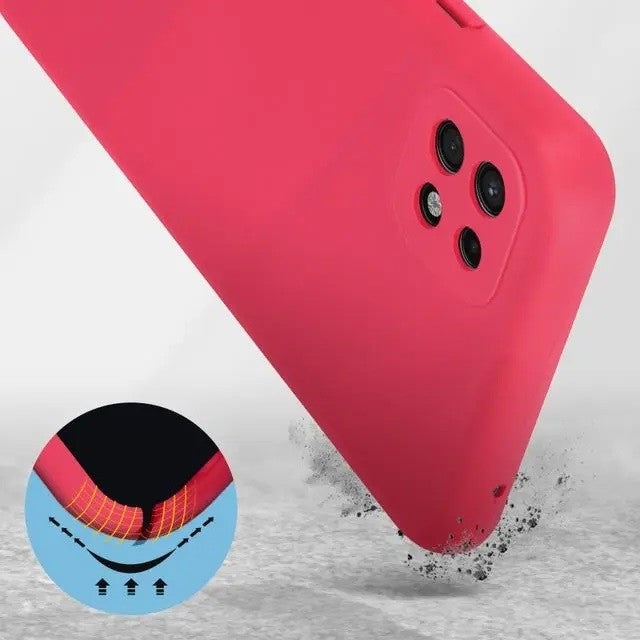 Husa protectie Flippy pentru Samsung A22 5G Liquid Silicone Roz Fuchsia/Roz-7
