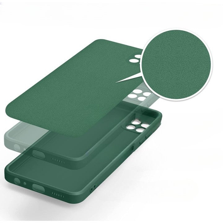 Husa protectie Flippy pentru Samsung A22 5G Liquid Silicone Verde-2