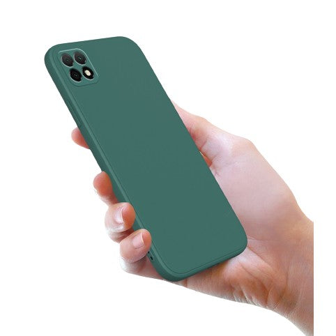 Husa protectie Flippy pentru Samsung A22 5G Liquid Silicone Verde-5