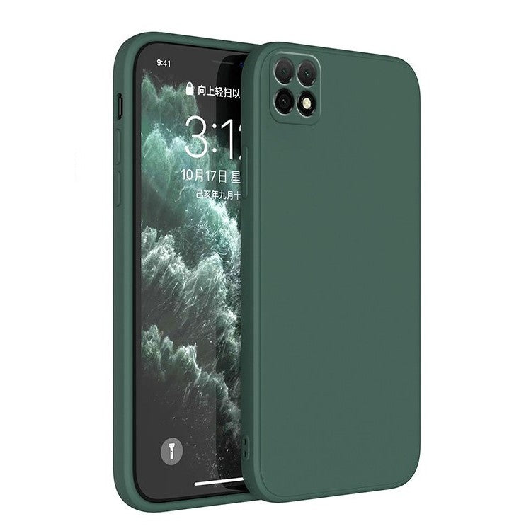 Husa protectie Flippy pentru Samsung A22 5G Liquid Silicone Verde-0