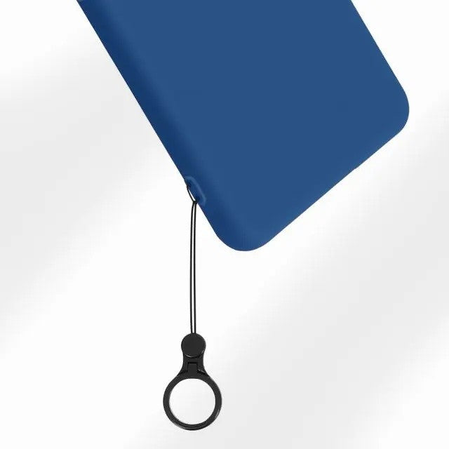 Husa protectie Flippy pentru Samsung A53 5G Liquid Silicone Albastru Inchis-2