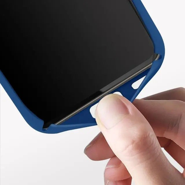 Husa protectie Flippy pentru Samsung A53 5G Liquid Silicone Albastru Inchis-3