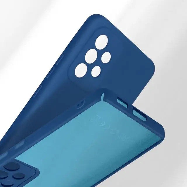 Husa protectie Flippy pentru Samsung A53 5G Liquid Silicone Albastru Inchis-5