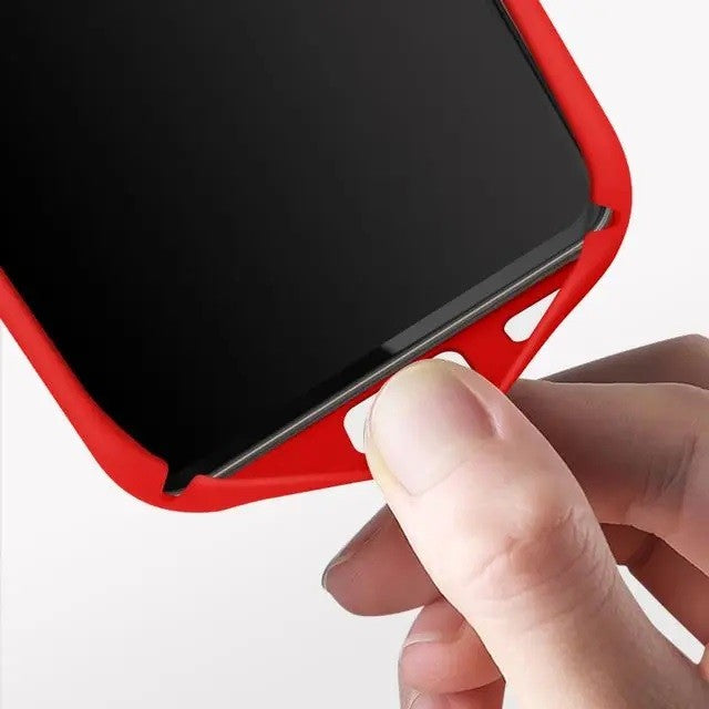 Husa protectie Flippy pentru Samsung A53 5G Liquid Silicone Rosu-2