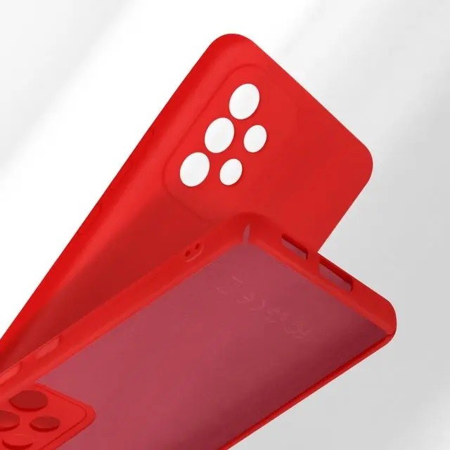 Husa protectie Flippy pentru Samsung A53 5G Liquid Silicone Rosu-4