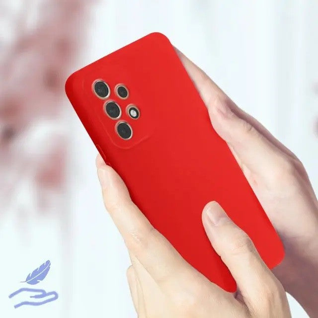 Husa protectie Flippy pentru Samsung A53 5G Liquid Silicone Rosu-6