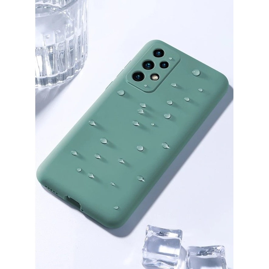 Husa protectie Flippy pentru Samsung A53 5G Liquid Silicone Verde-3