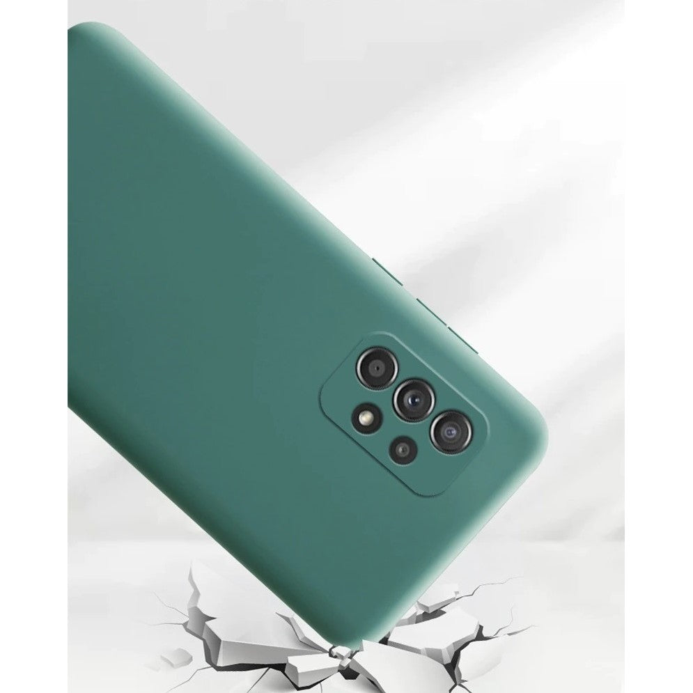 Husa protectie Flippy pentru Samsung A53 5G Liquid Silicone Verde-5