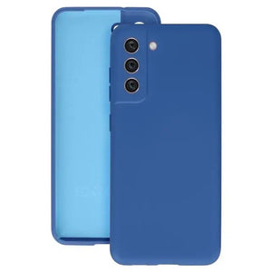 Husa protectie Flippy pentru Samsung S21 FE Liquid Silicone Albastru Inchis-0