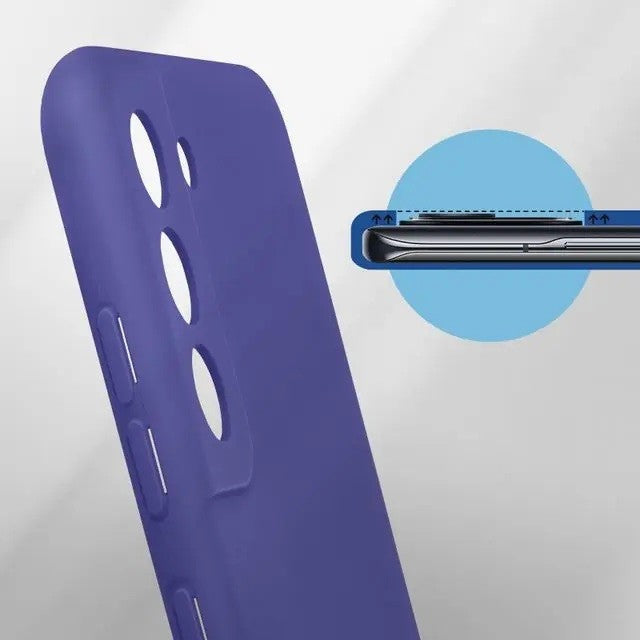 Husa protectie Flippy pentru Samsung S21 FE Liquid Silicone Mov-3