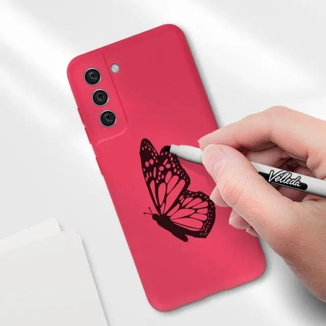 Husa protectie Flippy pentru Samsung S21 FE Liquid Silicone Fuchsia/Roz-2