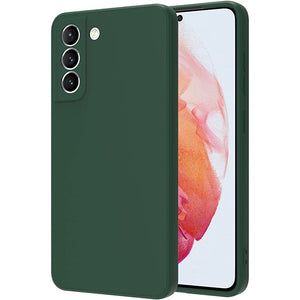 Husa protectie Flippy pentru Samsung S21 FE Liquid Silicone Verde-0