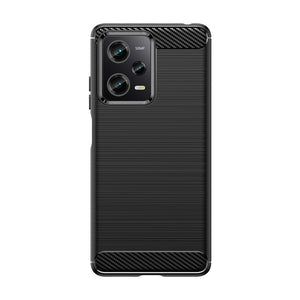 Husa Protectie, Flippy, pentru Xiaomi Redmi Note 12 Pro, TPU Carbon, Negru-0