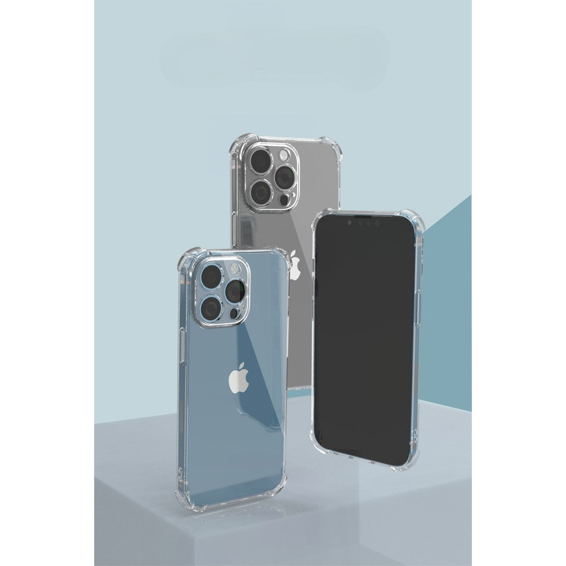 Husa protectie pentru Apple iPhone 14 Pro, Flippy, TPU, Antisoc, Protectie colturi, Rezistenta la impact, 1.5 mm, Transparenta-1