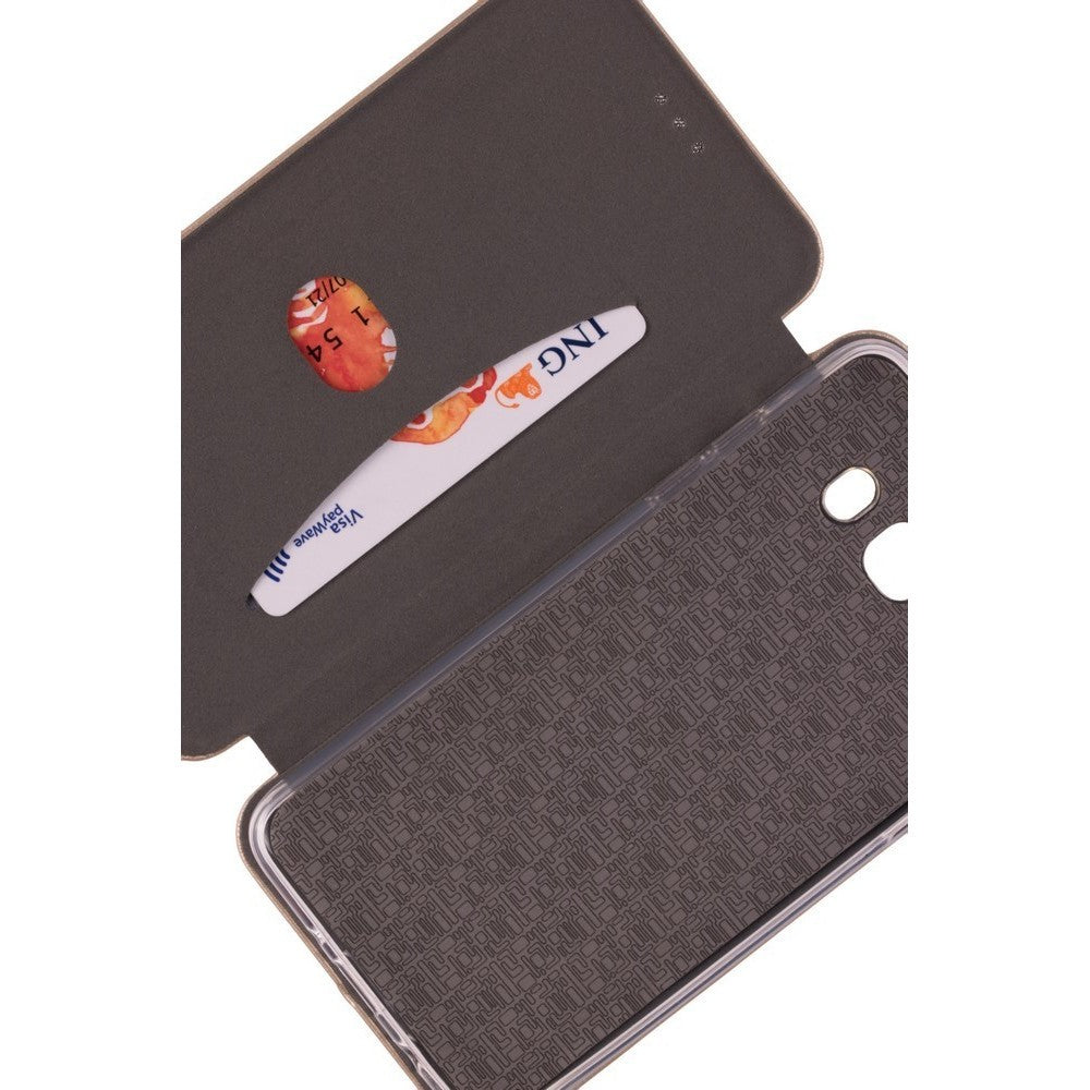 Husa de protectie Flippy compatibila cu Samsung Galaxy A3 2017 Magnet Book Case Auriu-4