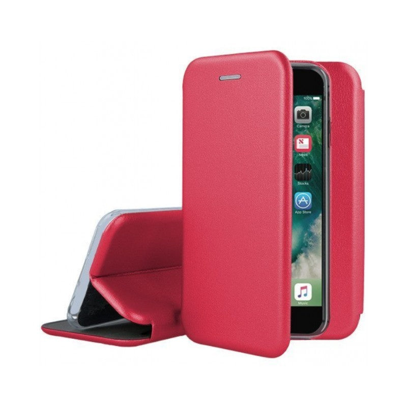 Husa de protectie Flippy compatibila cu Samsung Galaxy A3 2017 Magnet Book Case Rosu-6