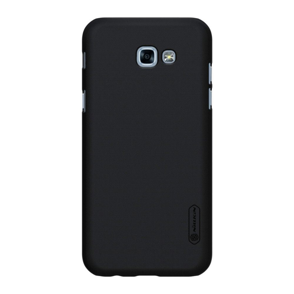Husa Samsung Galaxy A3 2017 Nillkin Frosted Shield Negru + Folie de protectie-0