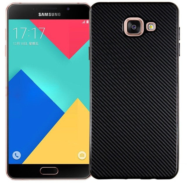Husa Samsung Galaxy A7 2016 i-Zore Carbon Fiber Negru-2