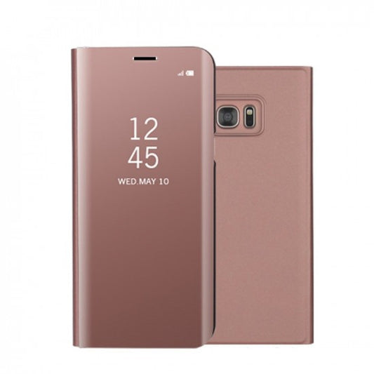 Husa Samsung Galaxy A8 2018 Flip Cover Oglinda Roz-1