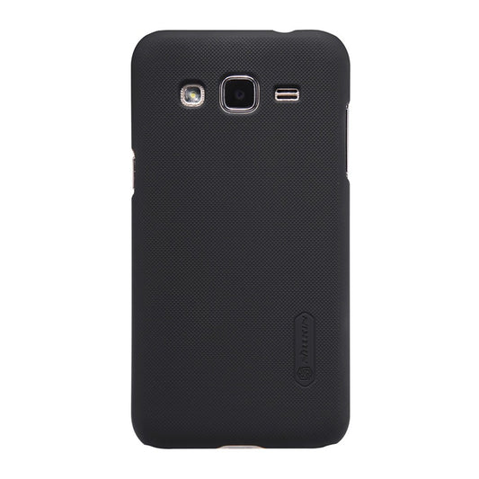 Husa Samsung Galaxy J2 2015 Nillkin Frosted Shield Negru + Folie de protectie-1