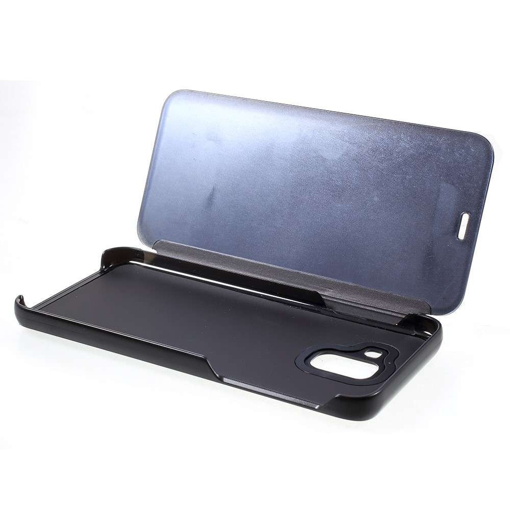 Husa Samsung Galaxy J6 Plus 2018 Flippy® Flip Cover Oglinda Negru-3