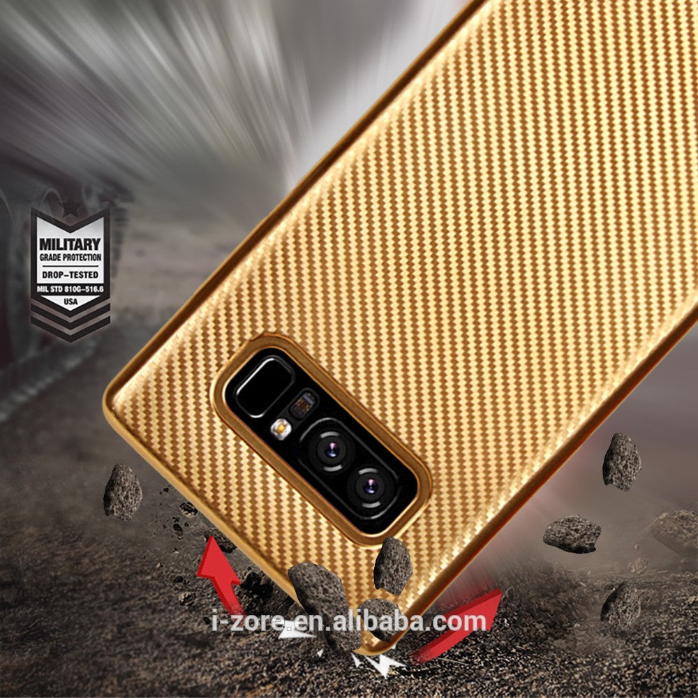 Husa Samsung Galaxy Note 8 i-Zore Carbon Fiber Auriu-3