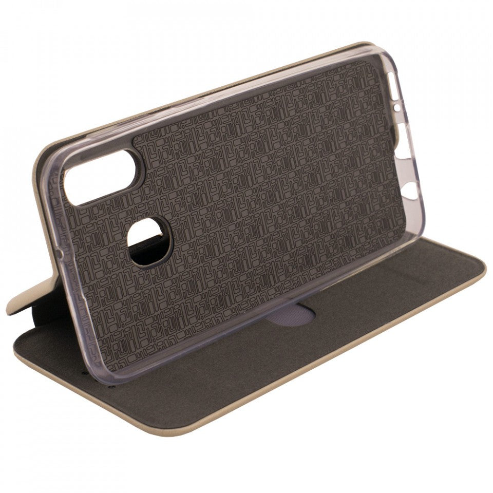 Husa de protectie Flippy compatibila cu Samsung Galaxy S10E Magnet Book Case Auriu-7