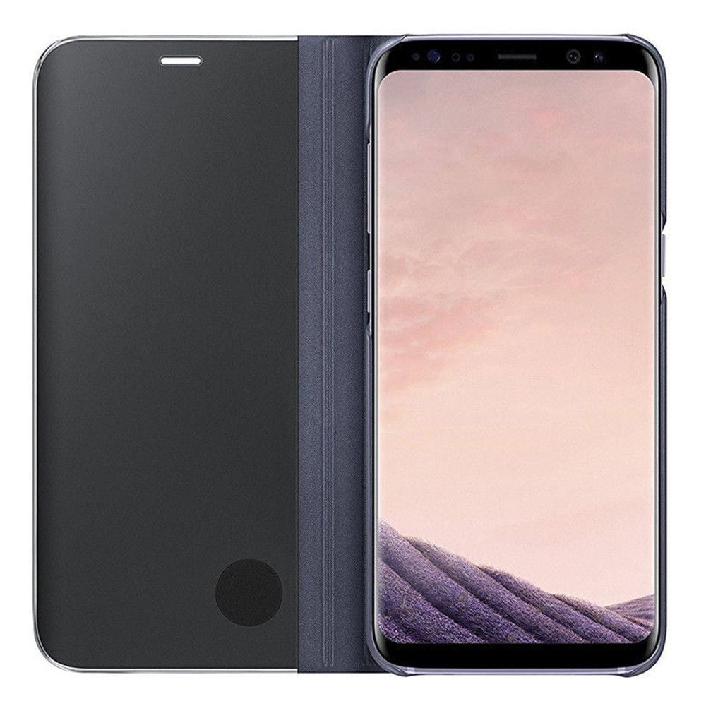Husa Samsung Galaxy S8 Flip Cover Oglinda Albastru-4