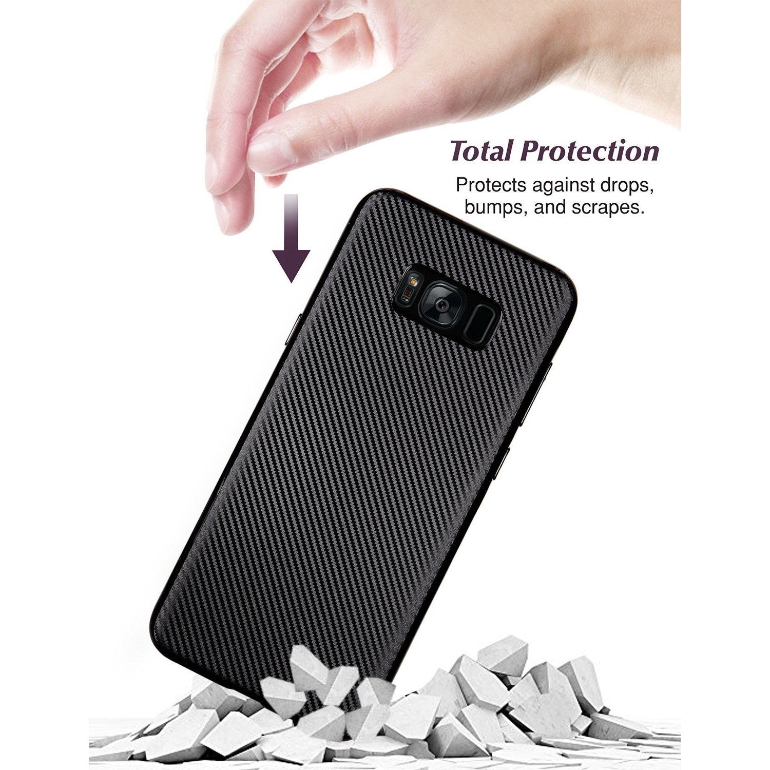 Husa Samsung Galaxy S8 i-Zore Carbon Fiber Negru-5