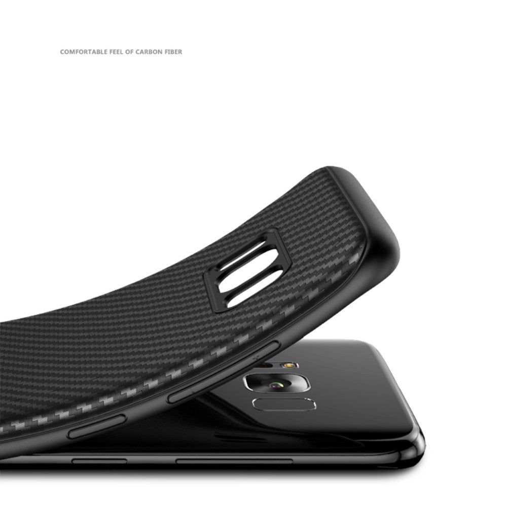 Husa Samsung Galaxy S8 IPAKY Carbon Fiber Negru-2
