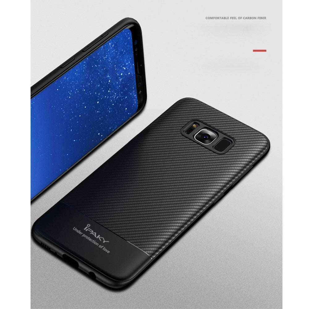 Husa Samsung Galaxy S8 IPAKY Carbon Fiber Negru-3