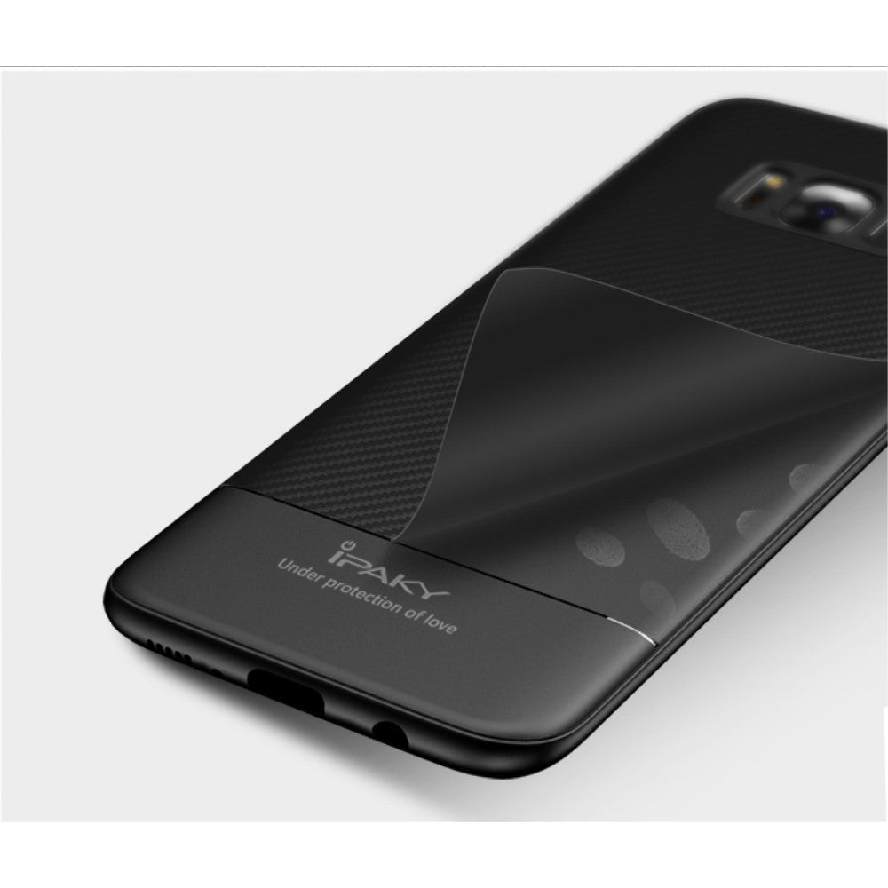 Husa Samsung Galaxy S8 IPAKY Carbon Fiber Negru-4