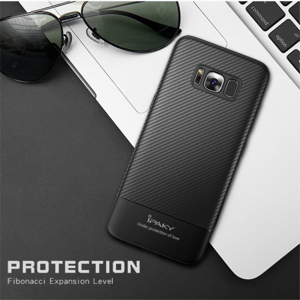 Husa Samsung Galaxy S8 IPAKY Carbon Fiber Negru-7