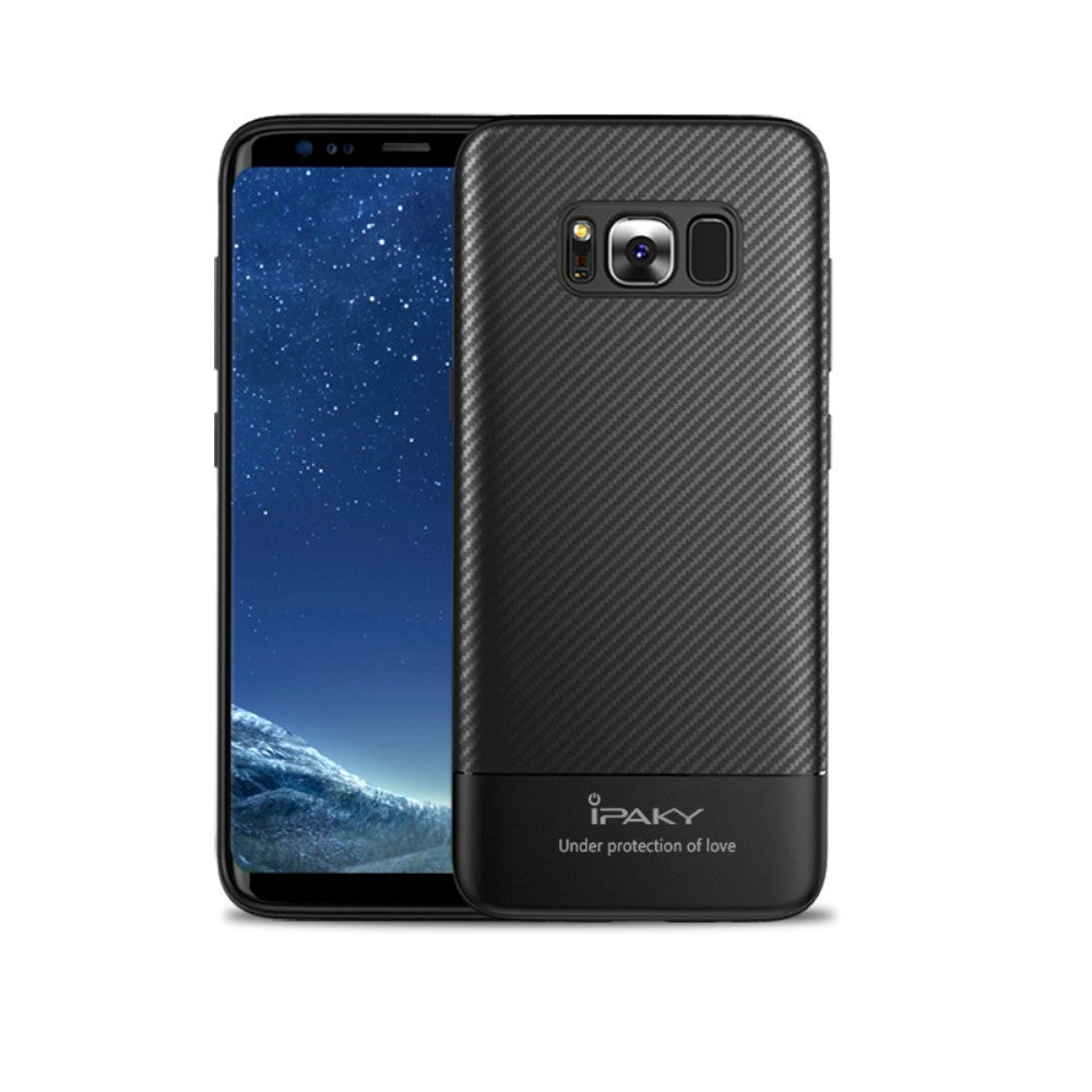 Husa Samsung Galaxy S8 IPAKY Carbon Fiber Negru-11