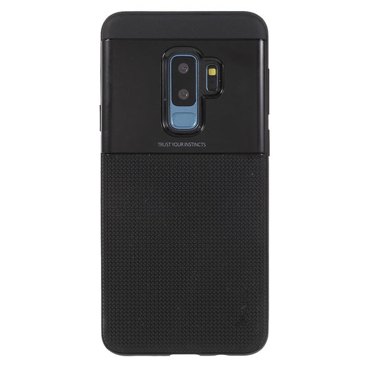 Husa Samsung Galaxy S9 Ipaky Elegant Grid Design TPU Hybrid Negru-1