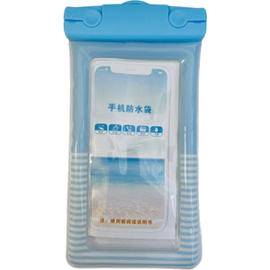 Husa subacvatica Cushion Waterproof Flippy, Snowproof, Universala, Dungata, cu Snur, pentru telefon sau documente, Bleu-0