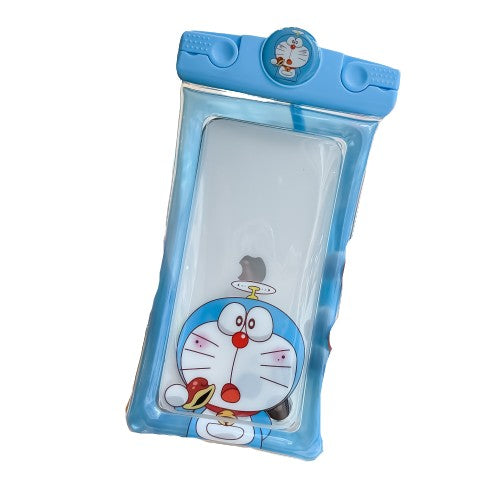 Husa subacvatica Mascot Waterproof Flippy, Snowproof, Universala, cu Snur, pentru telefon sau documente, Cat, Bleu-0