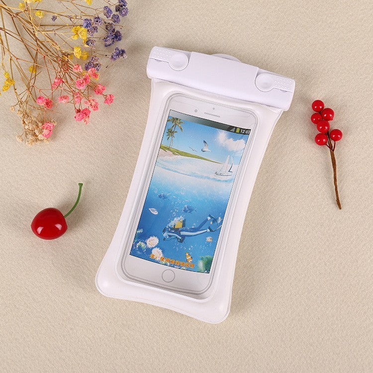 Husa subacvatica Matte Cushion Waterproof Flippy, Snowproof, Universala, cu Snur, pentru telefon sau documente, Alb-2