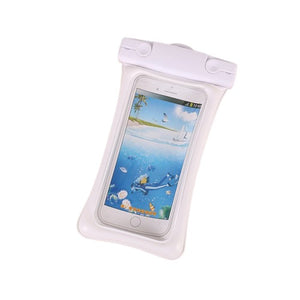 Husa subacvatica Matte Cushion Waterproof Flippy, Snowproof, Universala, cu Snur, pentru telefon sau documente, Alb-0