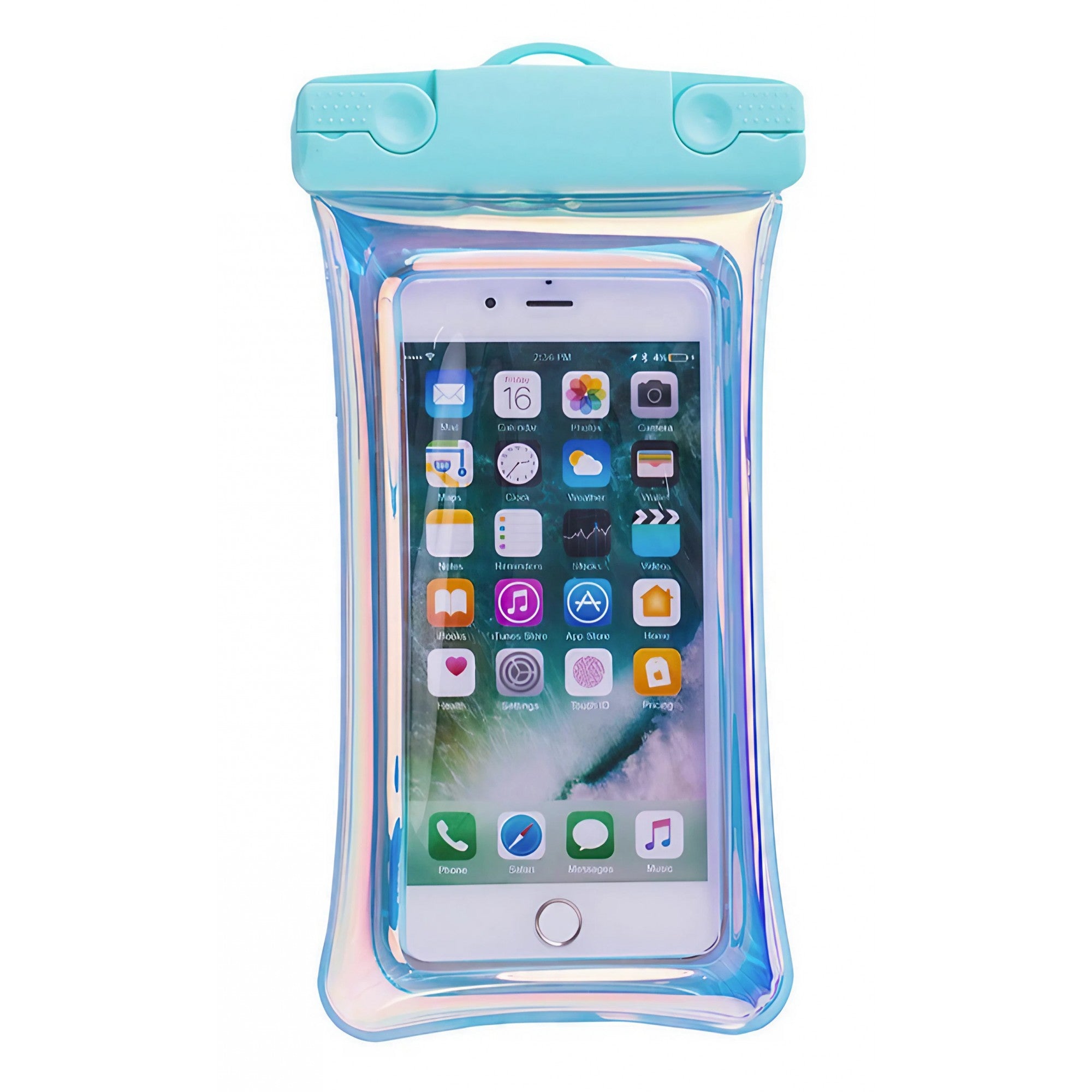 Husa subacvatica Waterproof Flippy, Snowproof, Universala, Senzoriala, cu Snur, pentru telefon sau documente, Verde Menta-0