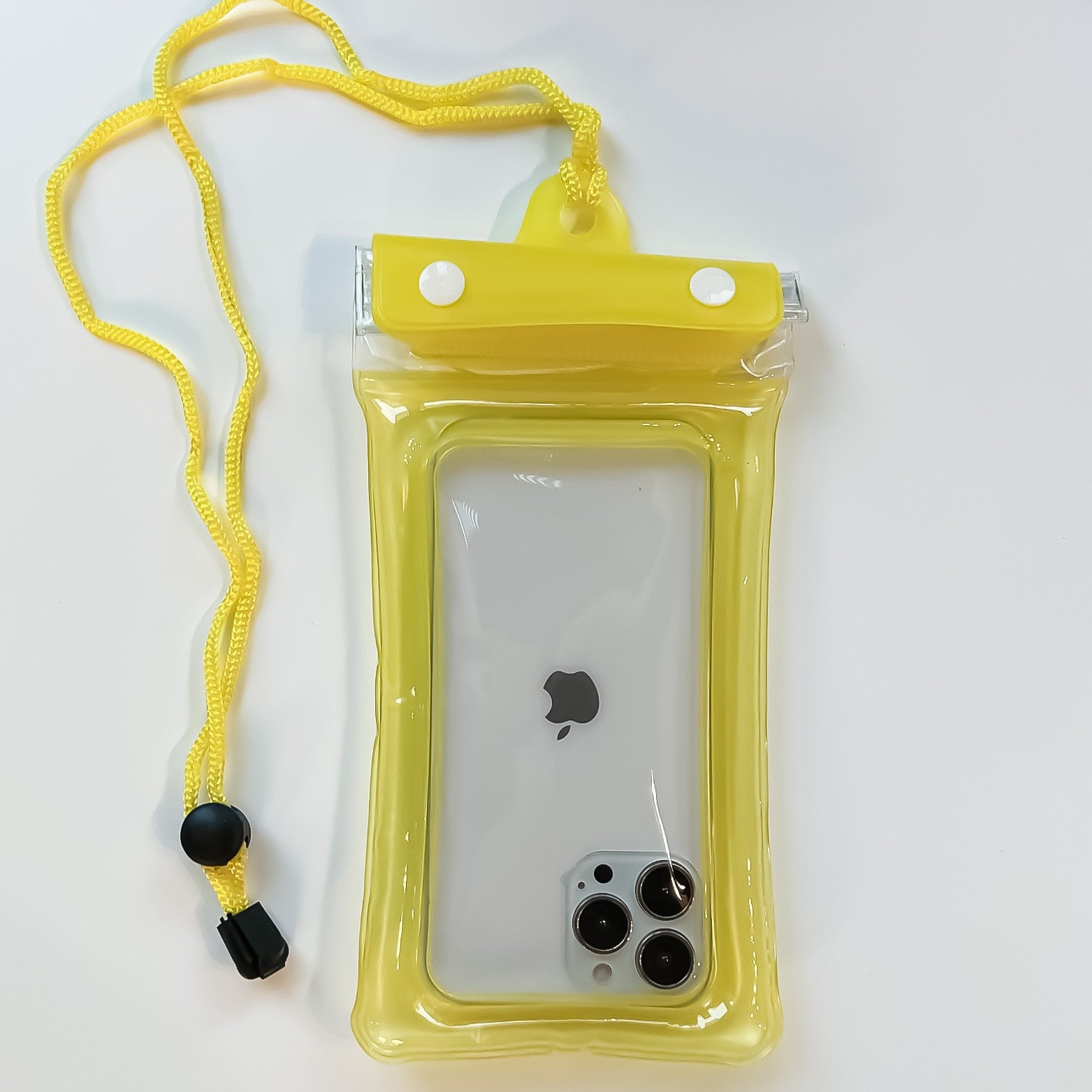 Husa subacvatica Zip Waterproof Flippy, Snowproof, Universala, Impermeabila, cu Snur, pentru telefon sau documente, Galben-4