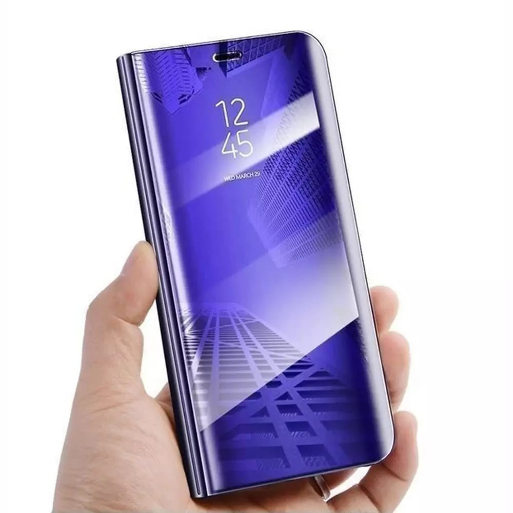 Husa Tip Carte, Flippy, Compatibila cu Huawei Mate 10 Lite, Flip Cover Oglinda, Violet-0