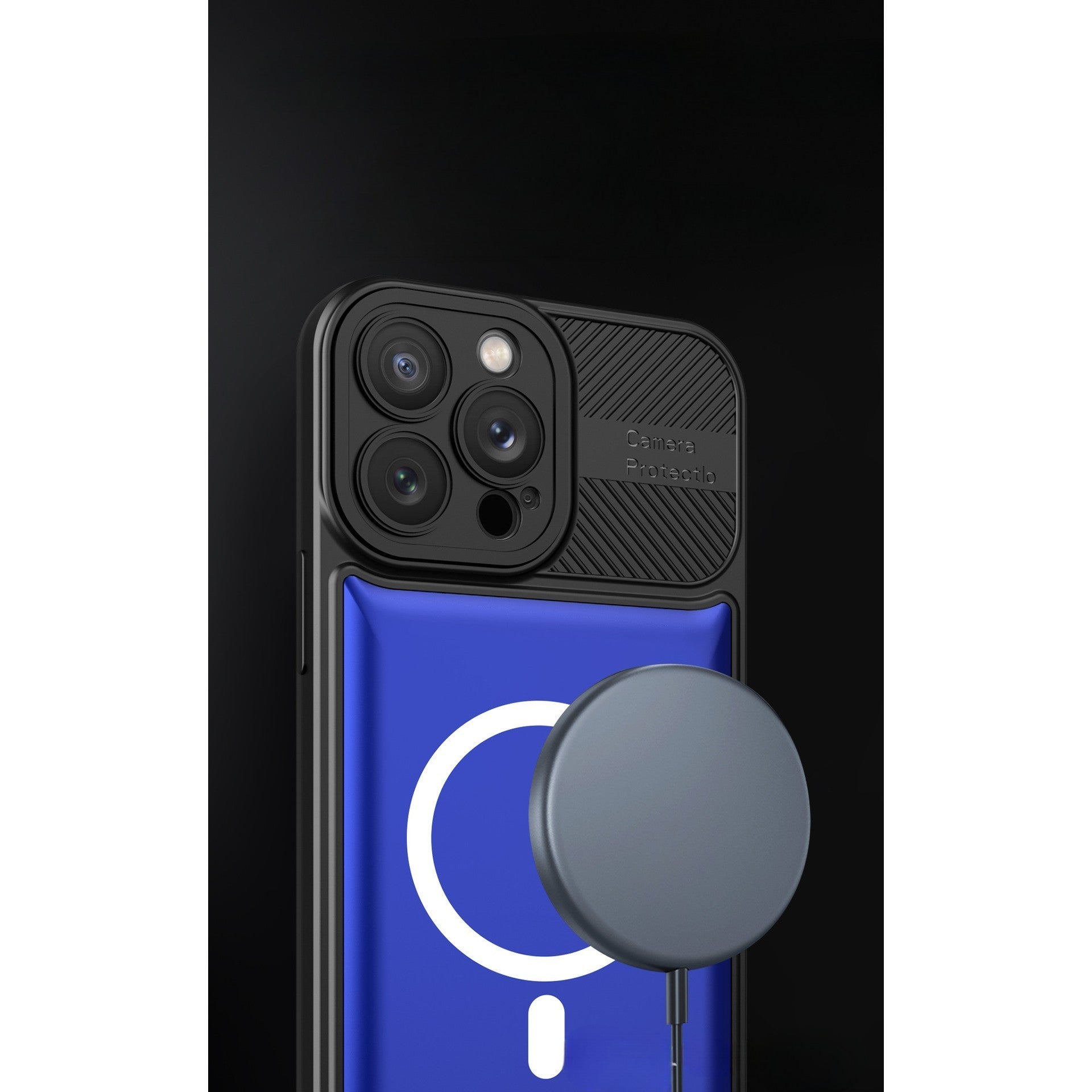 Husa Urban Armor pentru Samsung Galaxy A24 4G, Flippy, Suport Auto Magnetic, Protectie Antisoc, Albastru-1