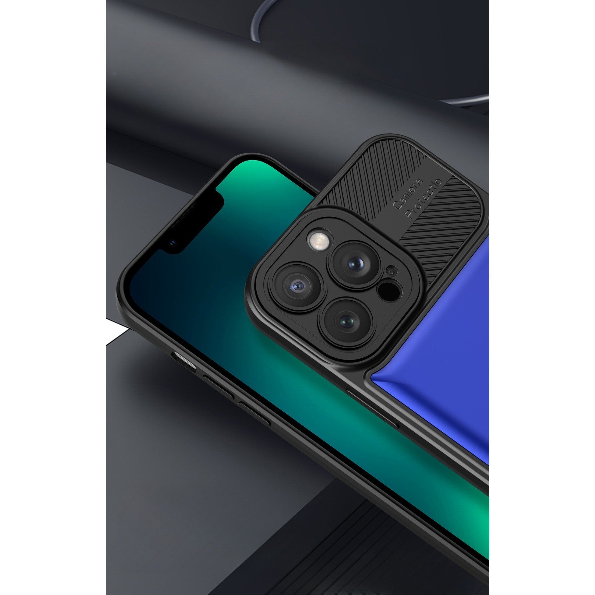 Husa Urban Armor pentru Samsung Galaxy A24 4G, Flippy, Suport Auto Magnetic, Protectie Antisoc, Albastru-2