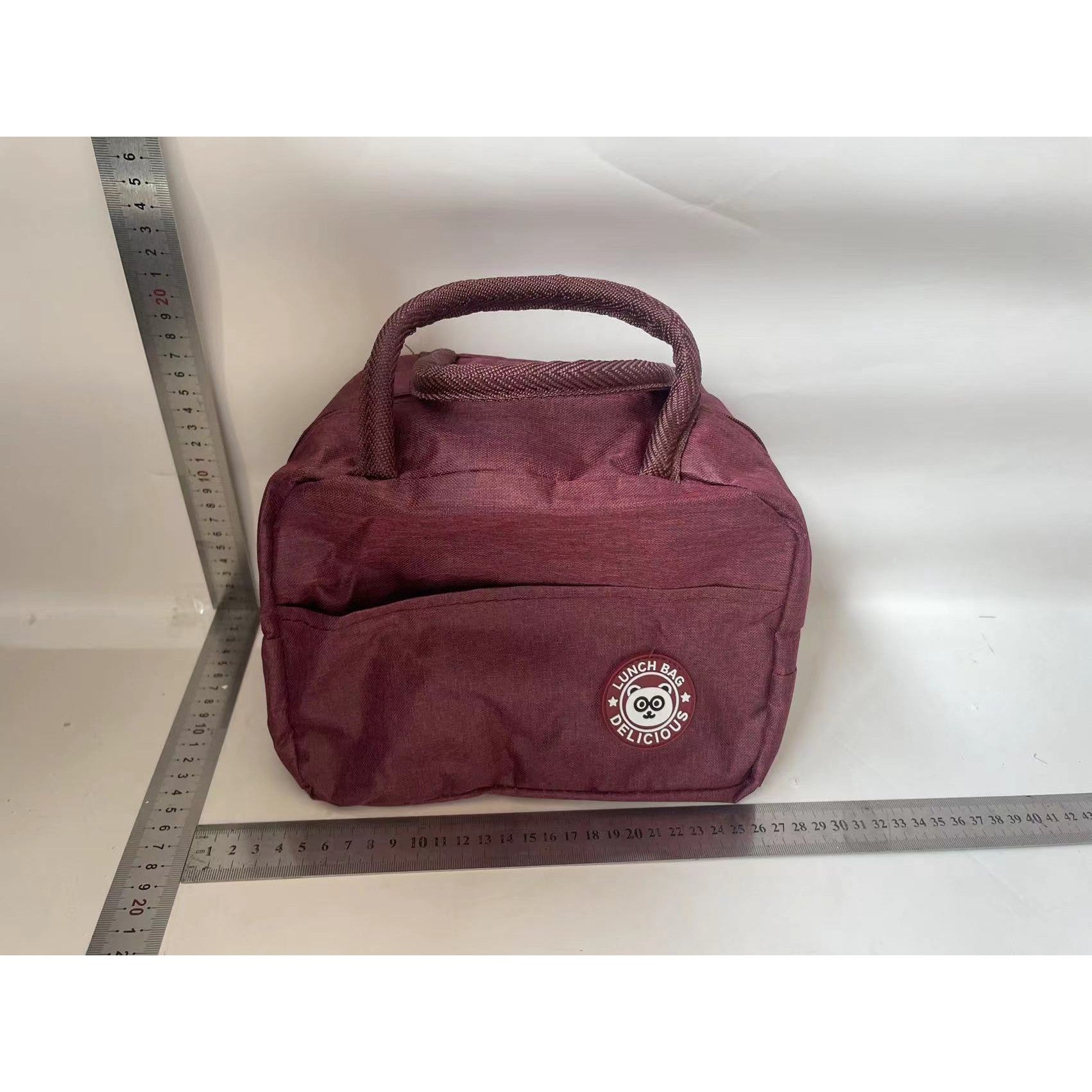 Geanta Termica pentru Pranz Flippy, Multifunctionala, Compartimentata, Impermeabila, 22x14x19 cm, Rosu-1